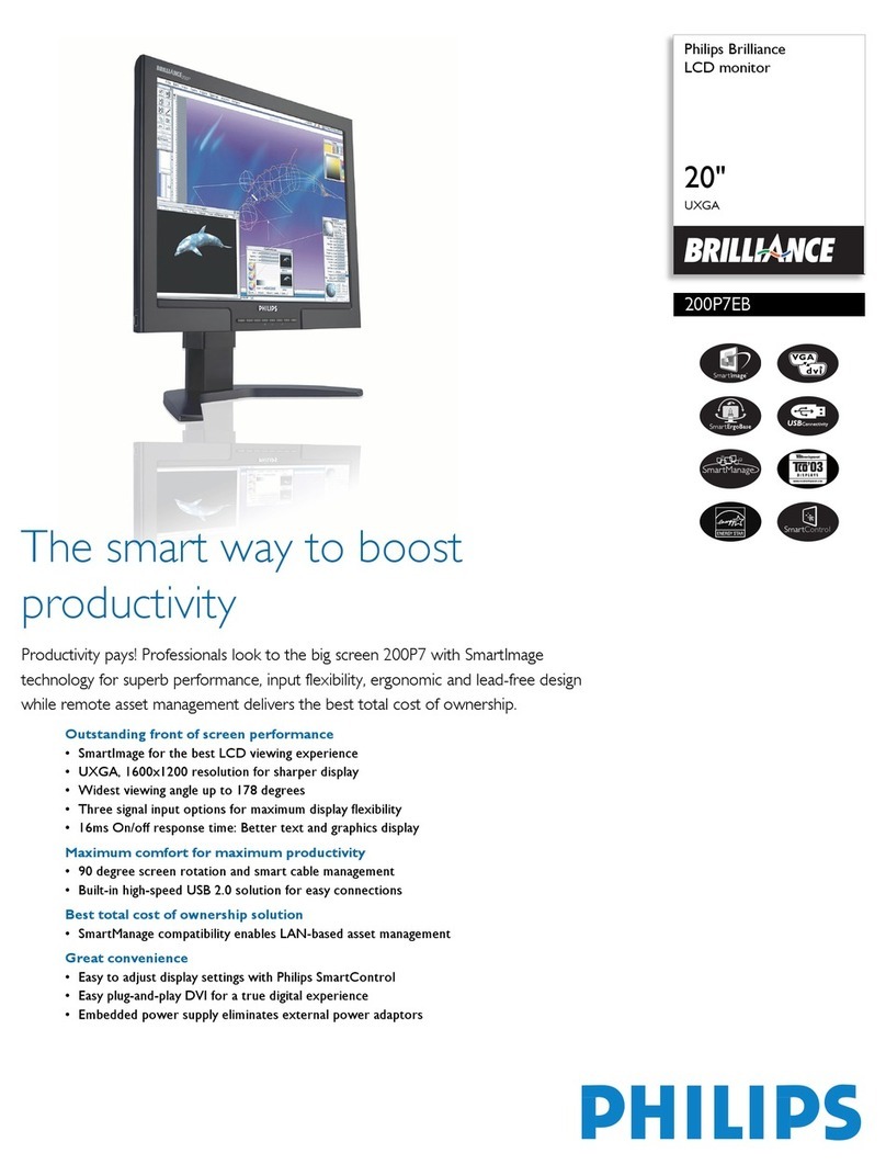 Philips Brilliance 200P7EB User manual Philips Brilliance 200P7EB User manual