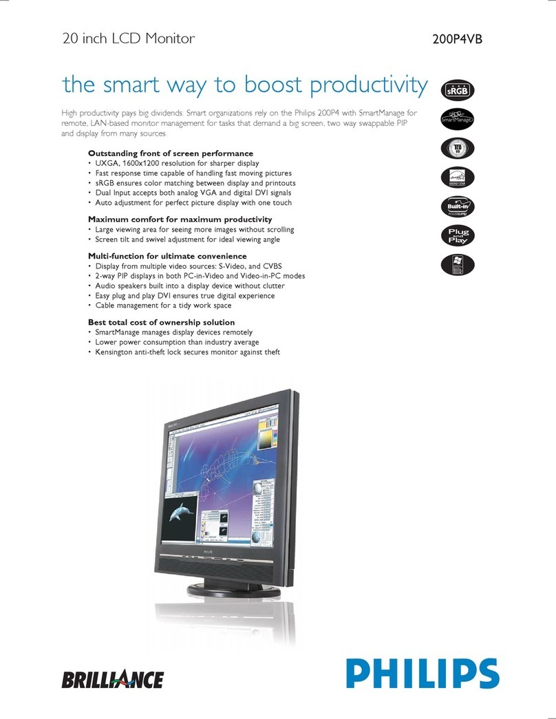 Philips Brilliance 200P4VB User manual