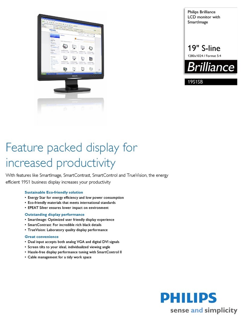 Philips 19S1SB User manual