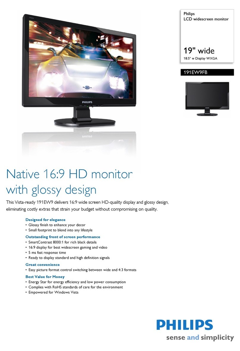 Philips 191EW9FB User manual Philips 191EW9FB User manual