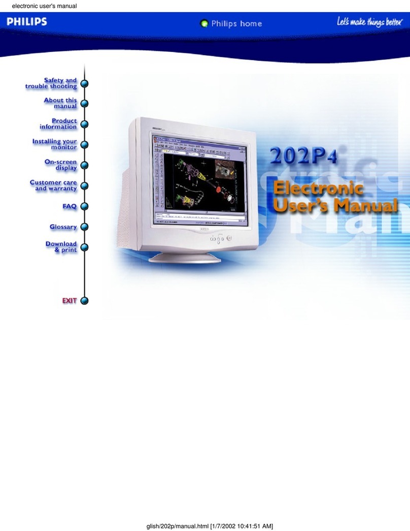 Philips 202P4 Electronic user's manual