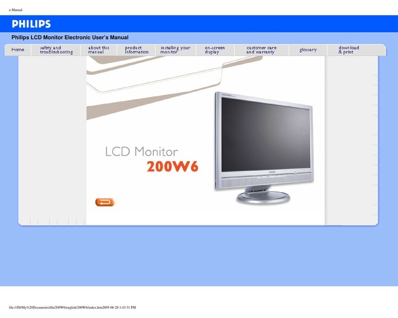 Philips 200W6 User manual