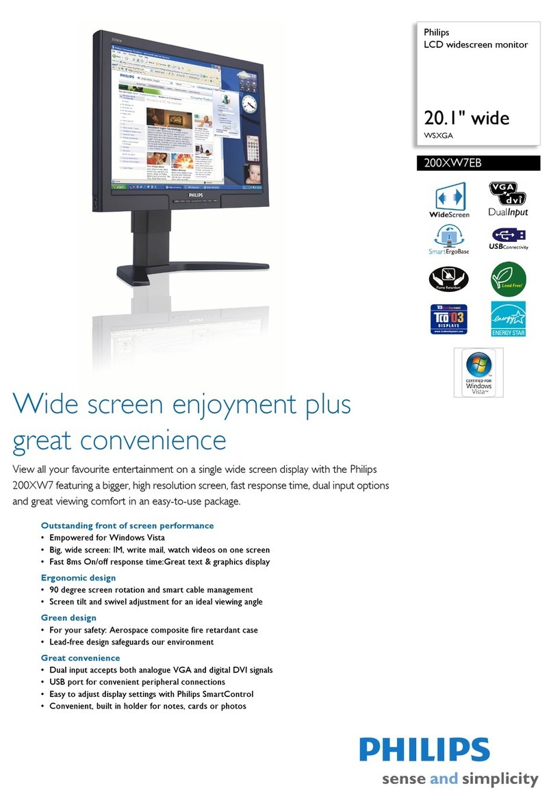 Philips 200XW7EB User manual