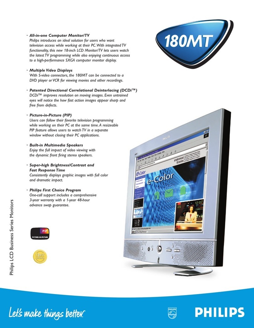 Philips 180MT13P User manual
