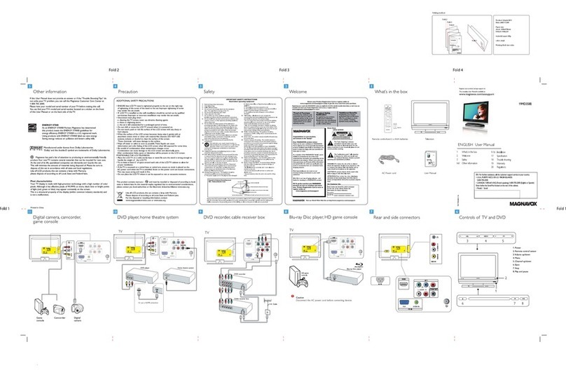 Magnavox 19MD358B - 19" LCD TV User manual