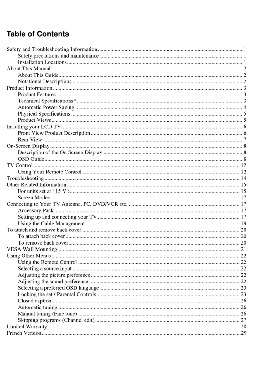 Magnavox 17MF200V - 17" LCD TV User manual