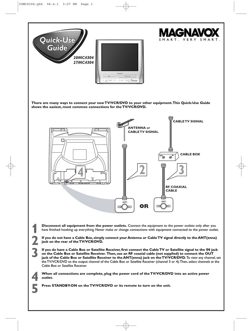Magnavox 20MC4304 - Tv/dvd/vcr Combination Operating manual