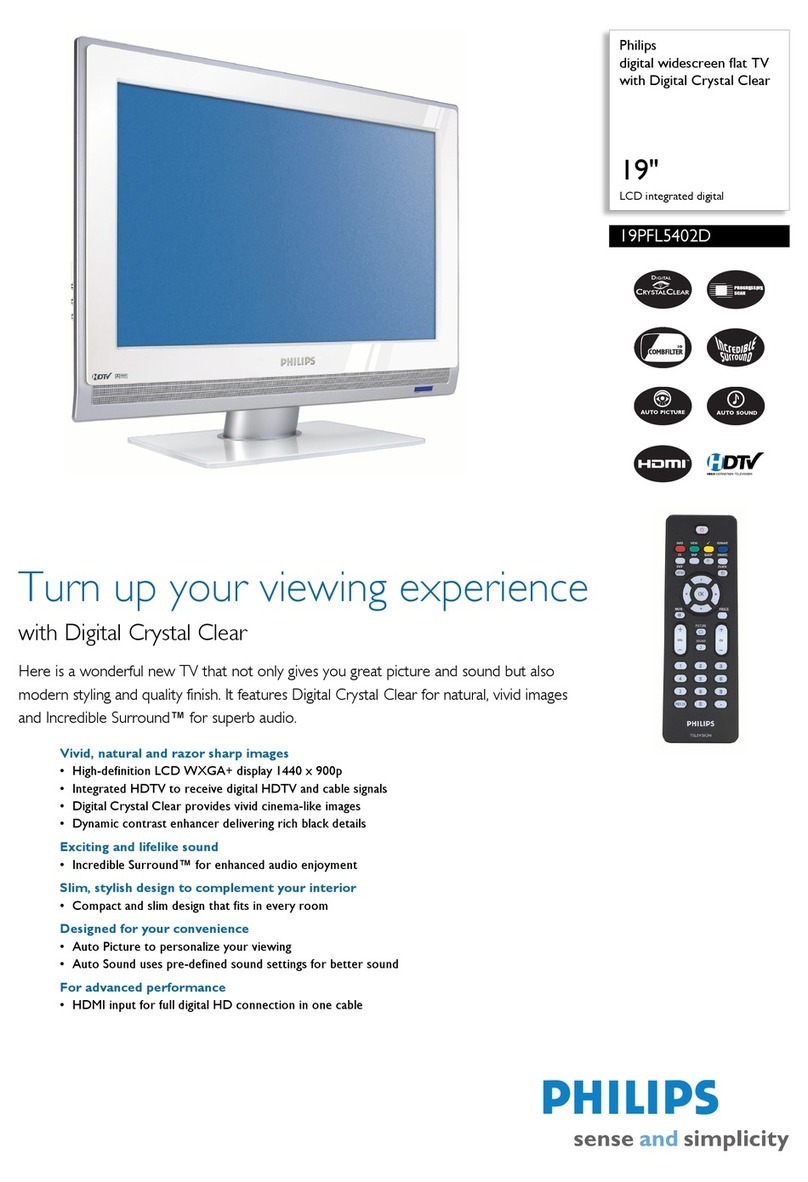 Philips 19PFL5402D User manual