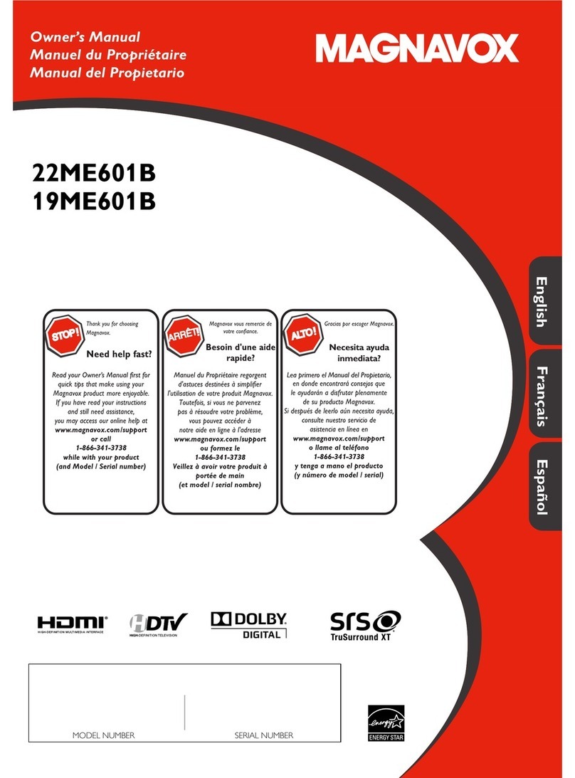 Magnavox 19ME601B Configuration guide