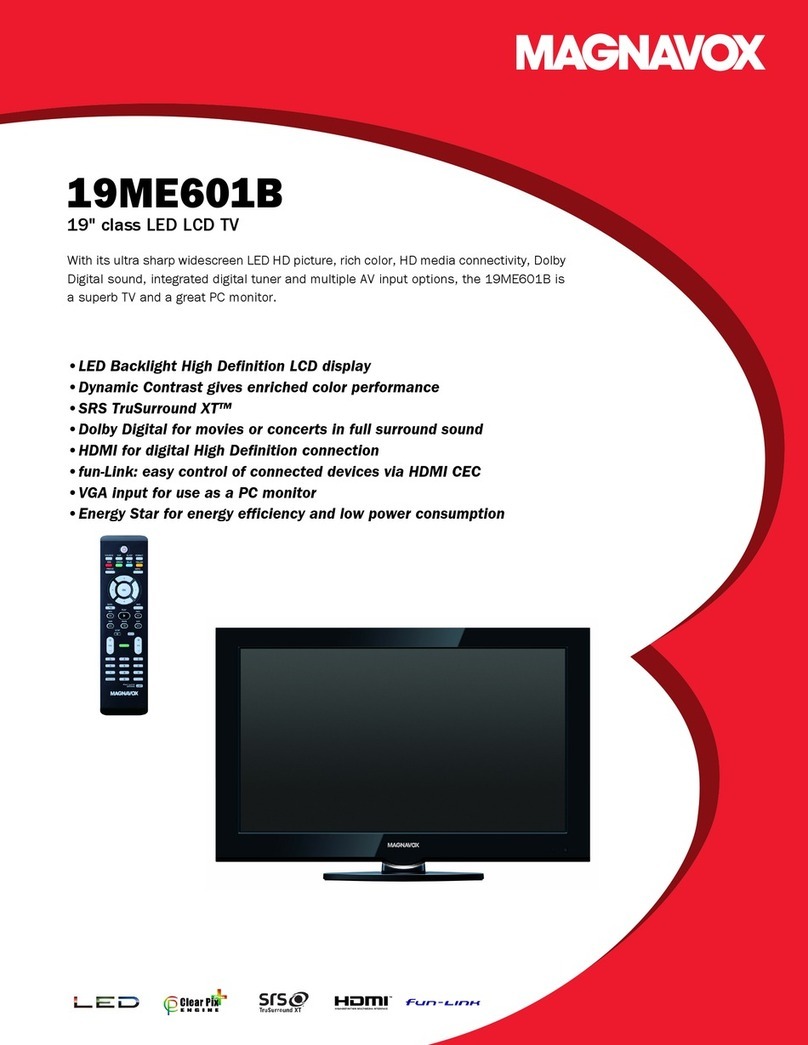 Magnavox 19ME601B User manual