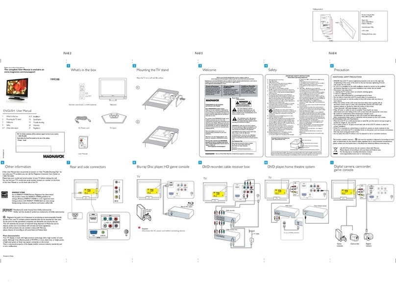 Magnavox 19MF338B - 19" LCD TV User manual
