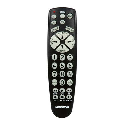 Magnavox MRU3300 - Universal Remote Control User manual Magnavox MRU3300 - Universal Remote Control User manual