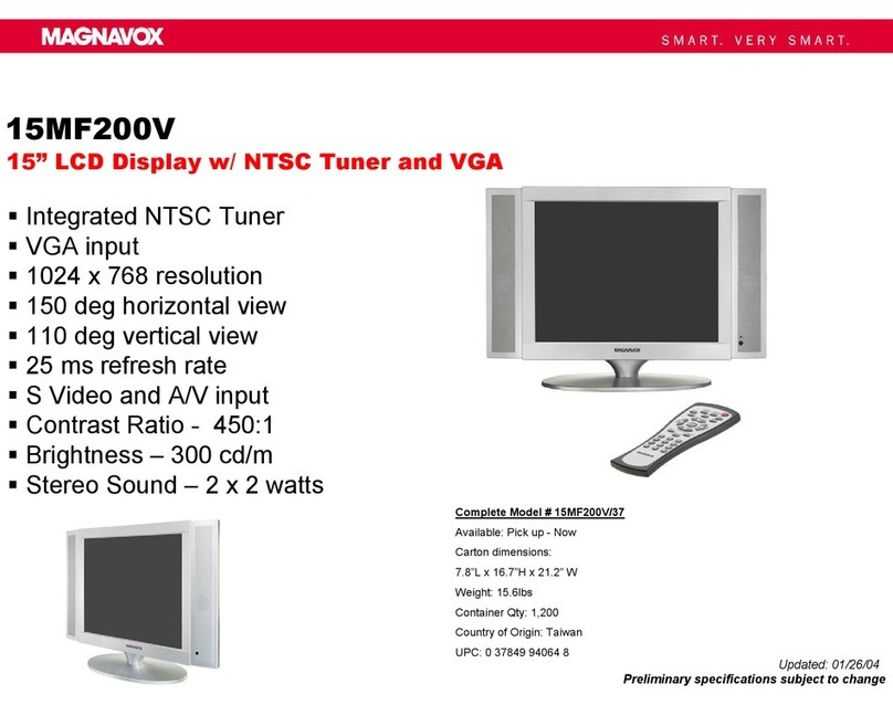 Magnavox 15MF200V User manual