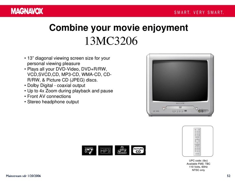 Magnavox 13MC3206 - Tv/dvd Combination Owner's manual