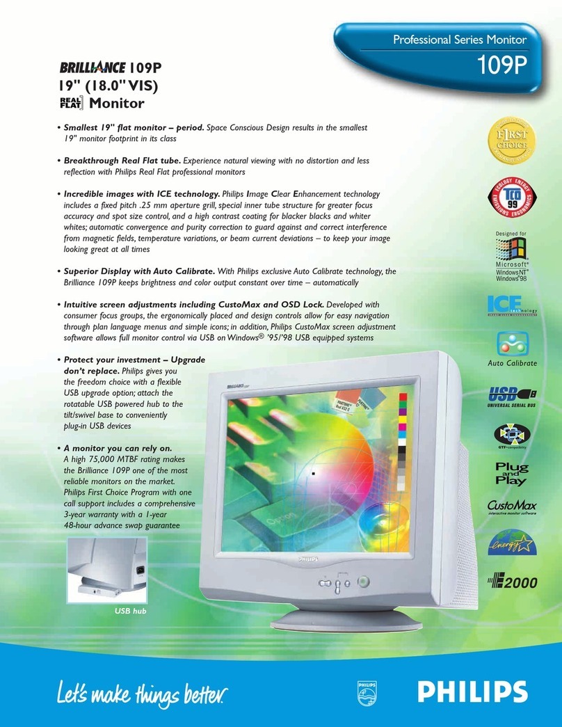 Philips Brilliance 109P10 User manual