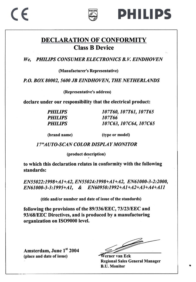 Philips 107T61 Reference guide