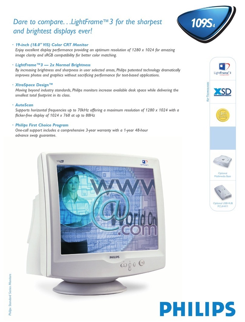 Philips 109S4 User manual