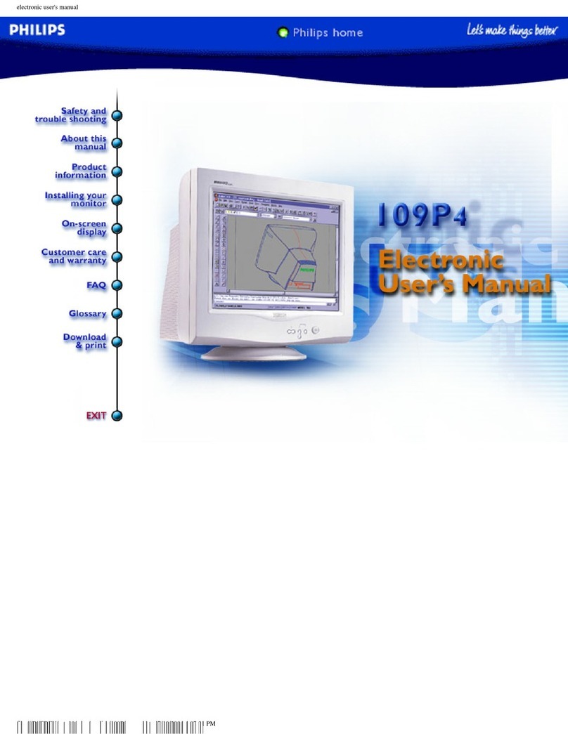 Philips Brilliance 109P40 User manual