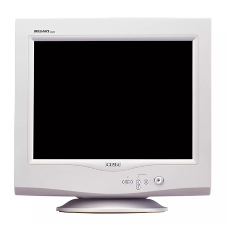 Philips Brilliance 109P40 User manual Philips Brilliance 109P40 User manual