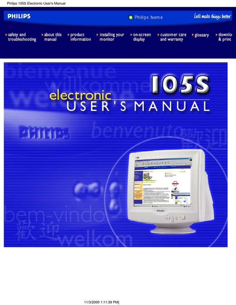 Philips 105S User manual