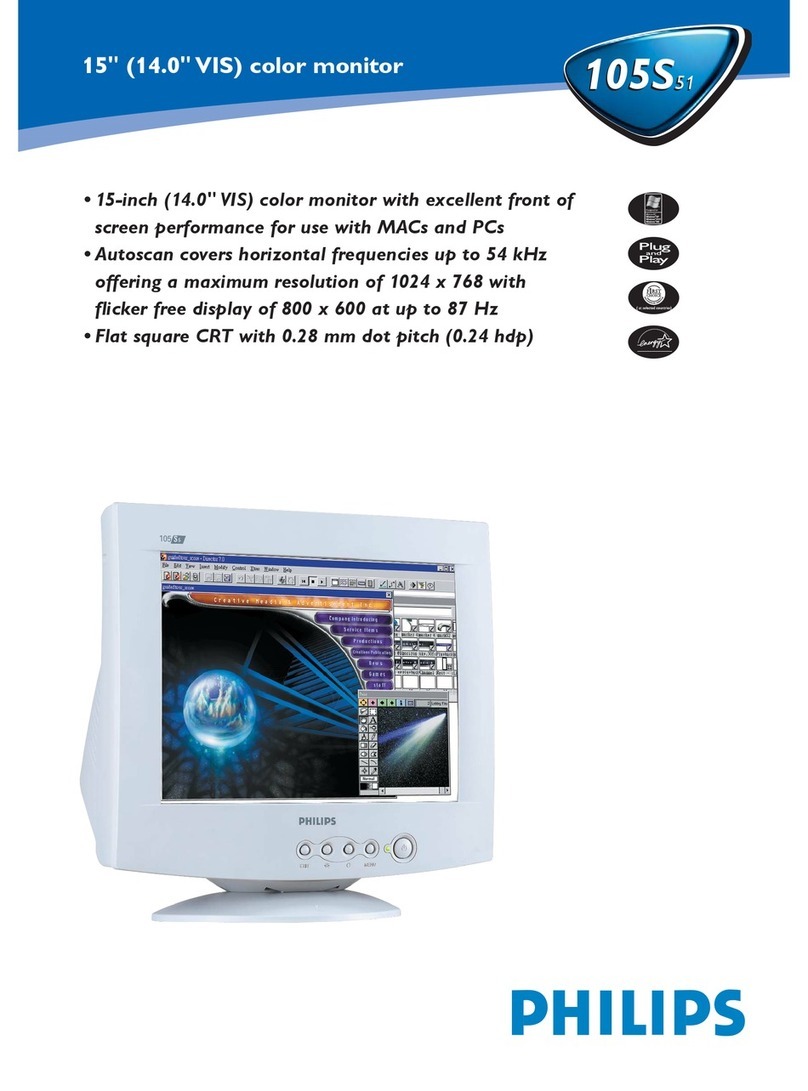 Philips 105S51 User manual