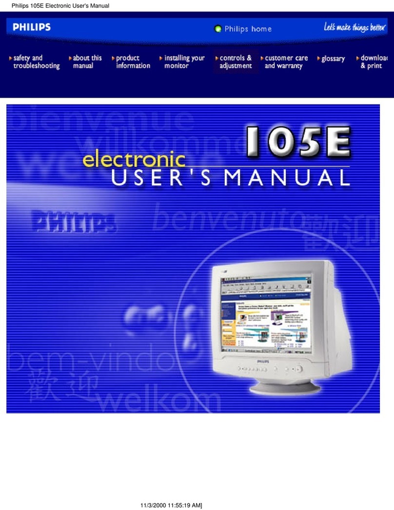 Philips 105E User manual