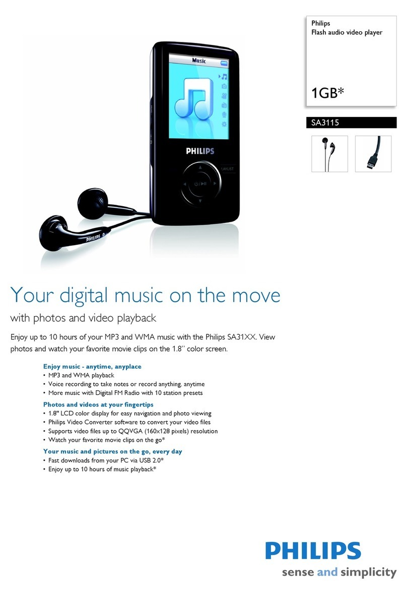 Philips SA3115 User manual