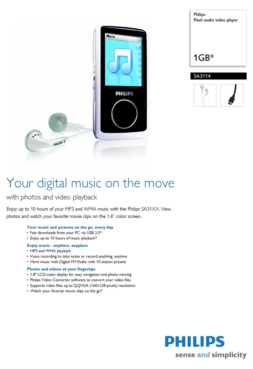 Philips SA3114 User manual