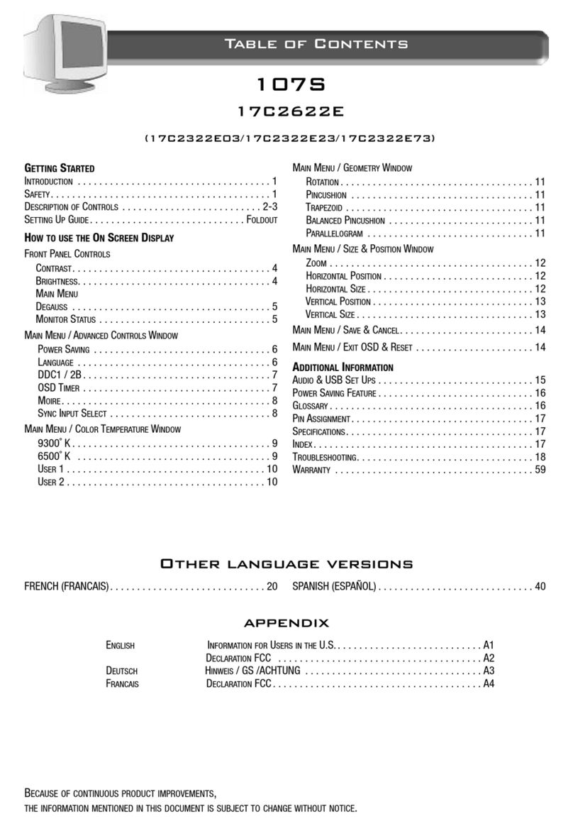 Philips 107S User manual