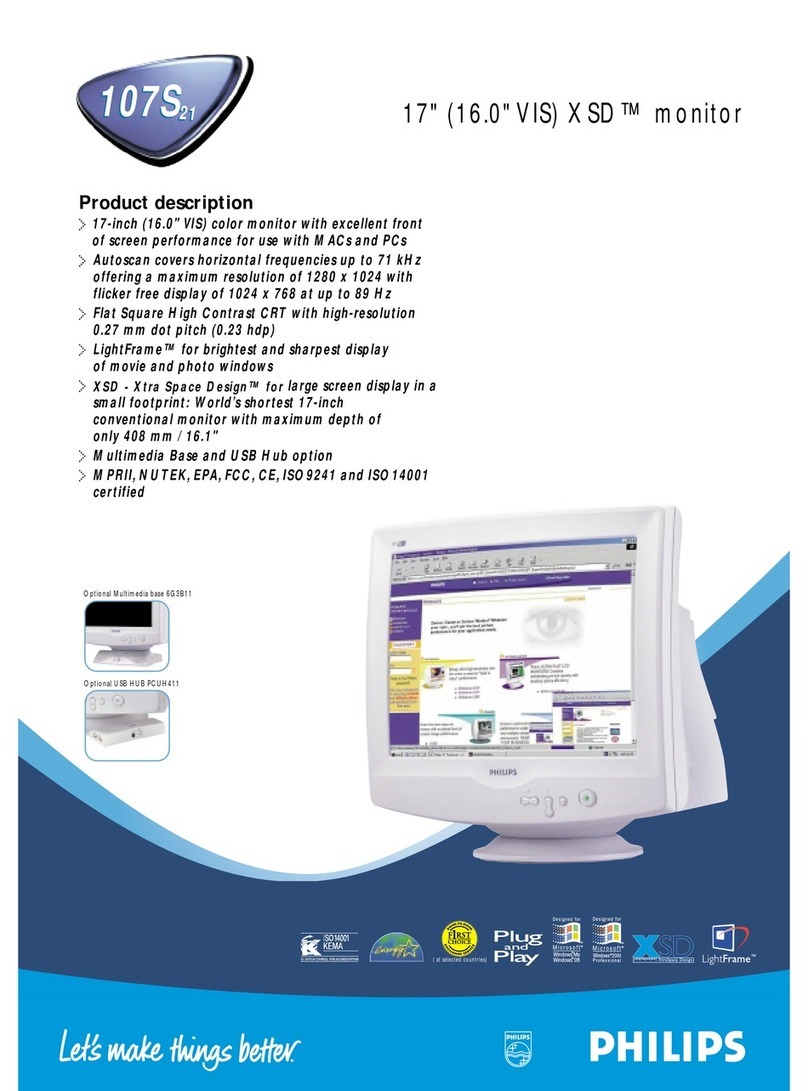 Philips 107S21 User manual