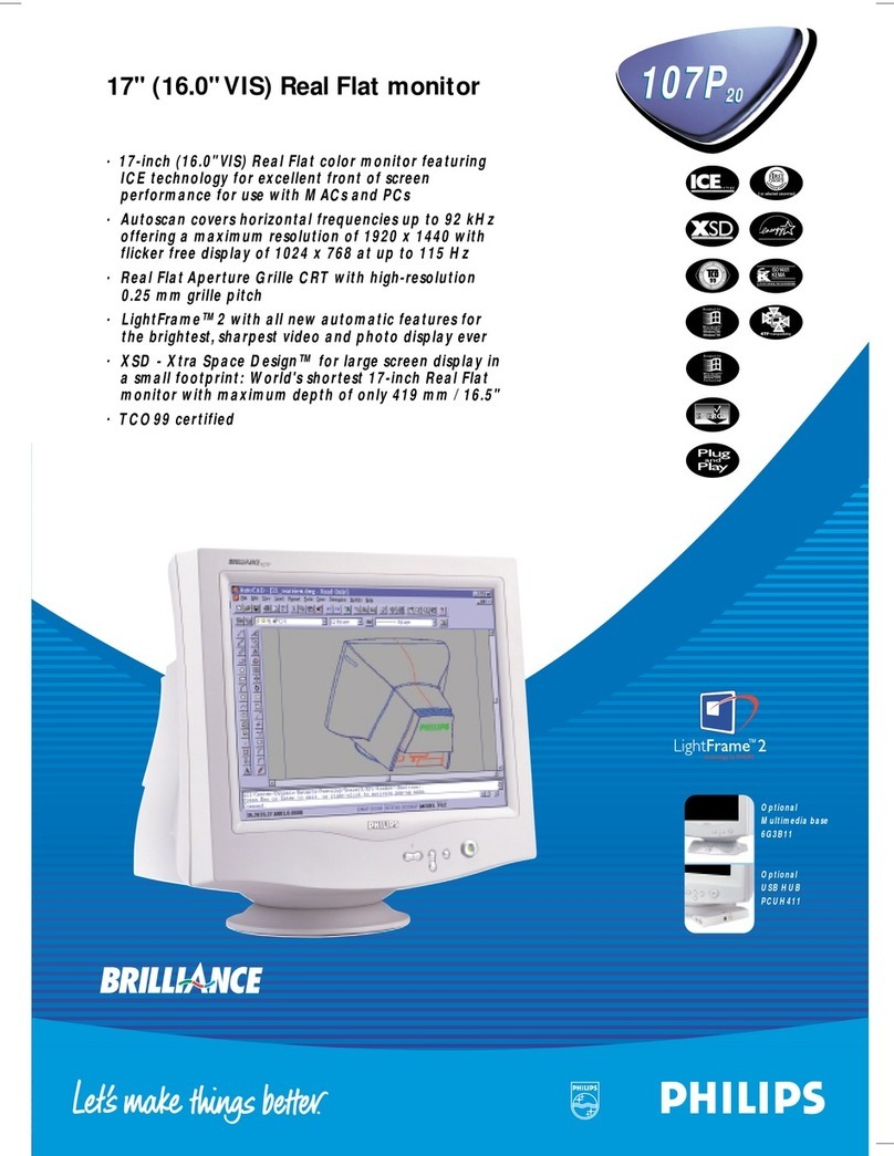 Philips Brilliance 107P20 User manual
