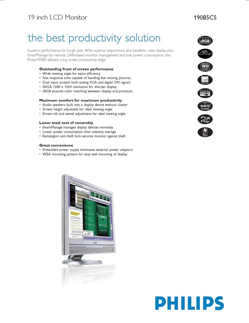 Philips 190B5CS User manual