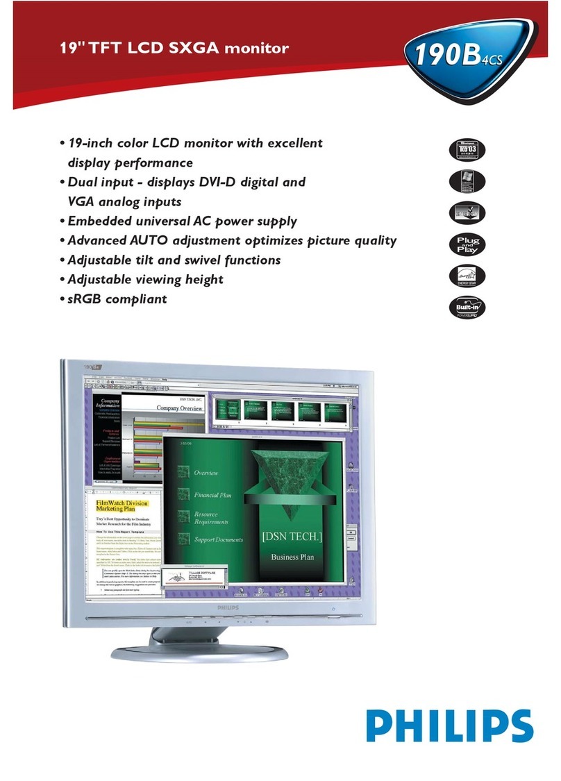 Philips 190B4CS User manual
