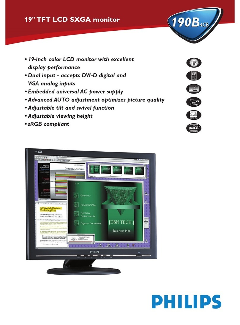 Philips 190B4CB User manual