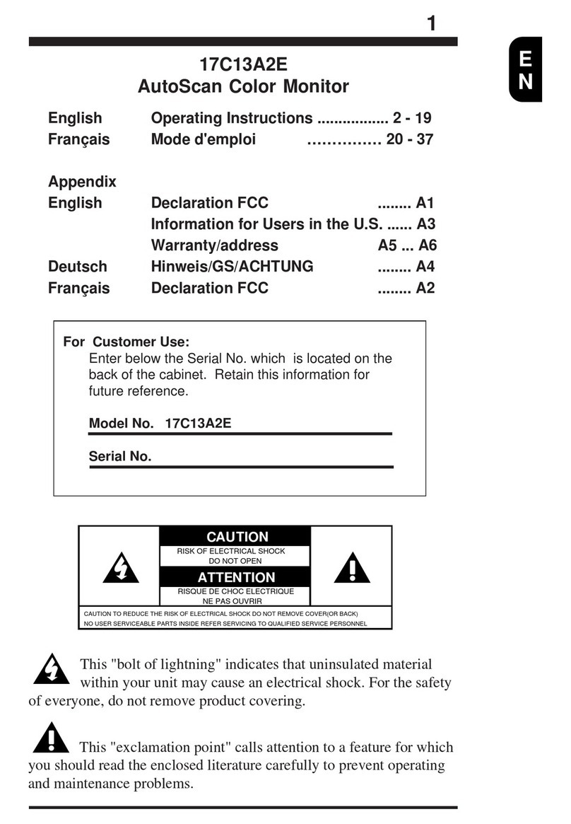 Philips 17C13A2E User manual