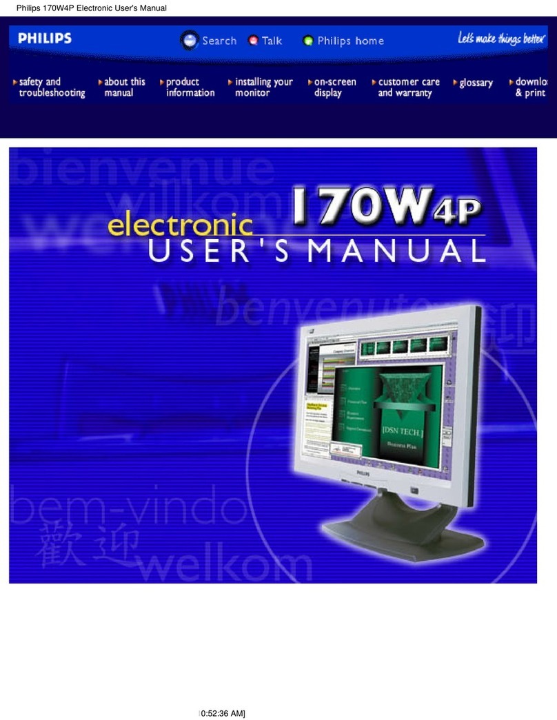 Philips 170W4P User manual