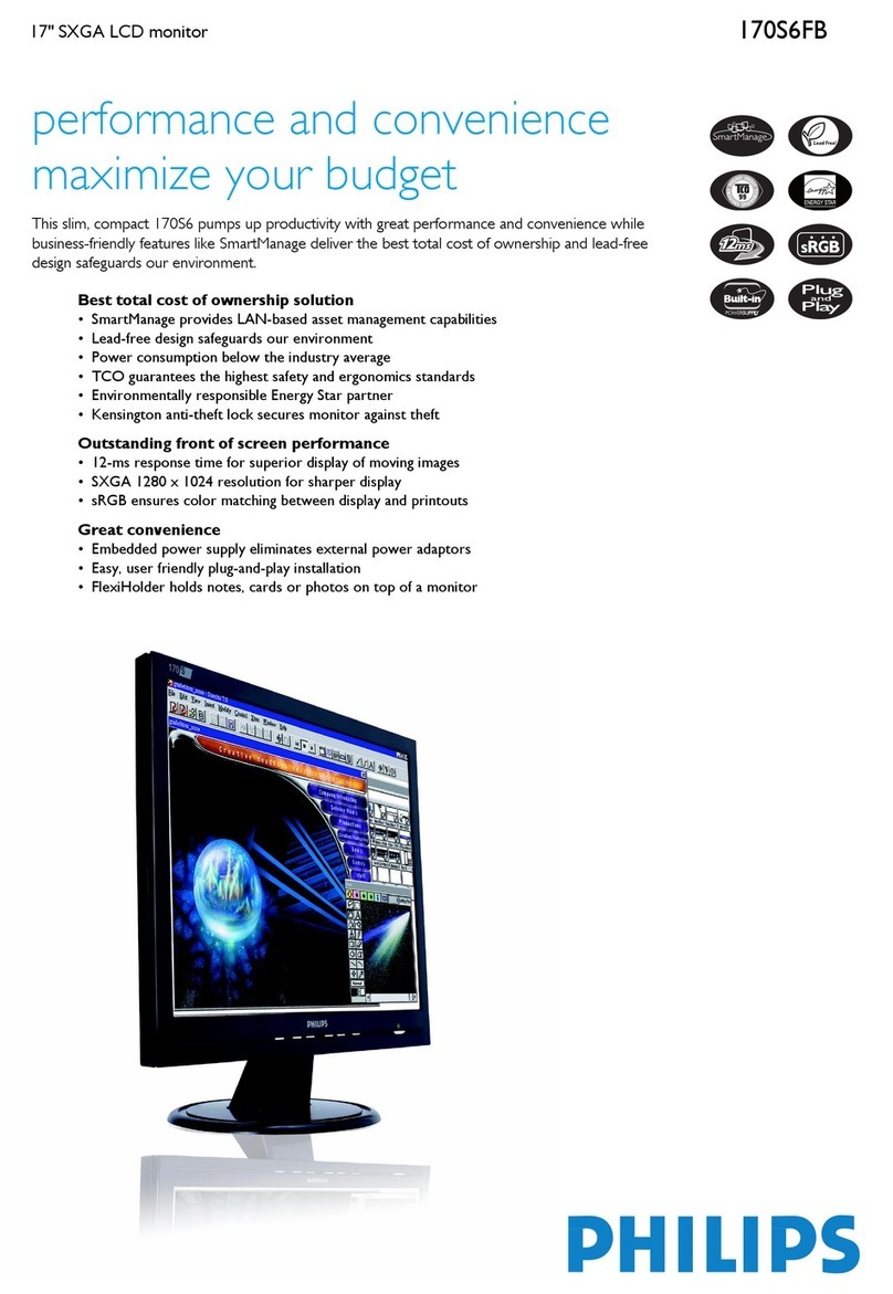 Philips 170S6FB User manual Philips 170S6FB User manual