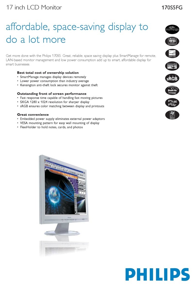 Philips 170S5FG User manual