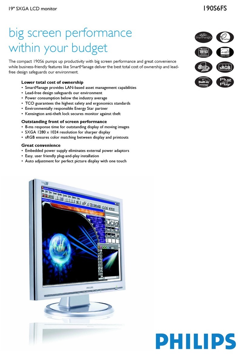 Philips 190S6FS User manual