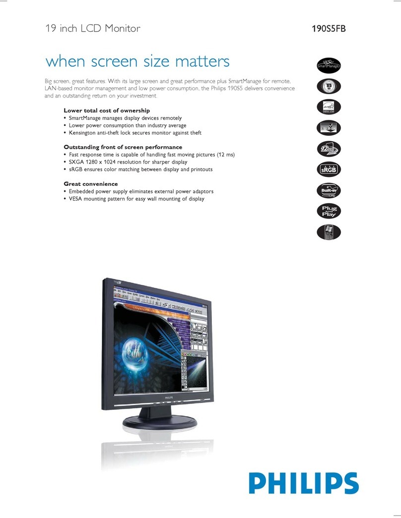 Philips 190S5FB User manual