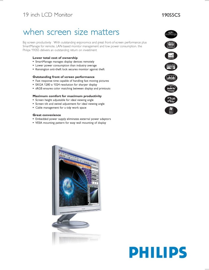Philips 190S5CS User manual
