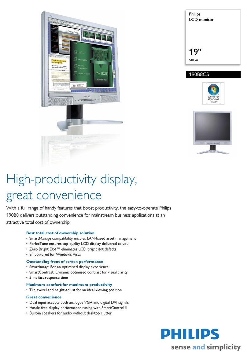 Philips 190B8CS User manual