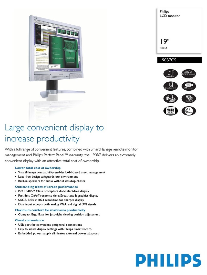 Philips 190B7 User manual