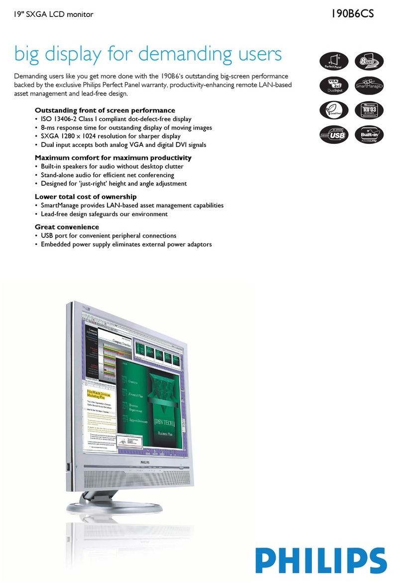 Philips 190B6CS User manual