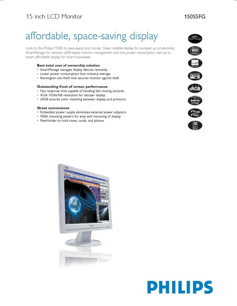 Philips 150S5FG User manual