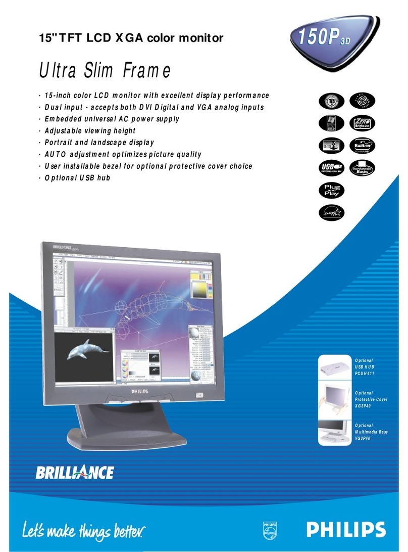 Philips 150P3D User manual
