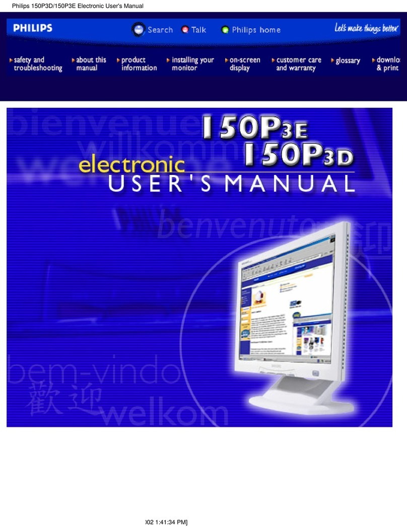 Philips 150P3D User manual