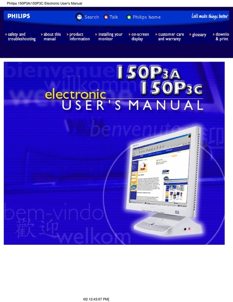 Philips 150P3A User manual