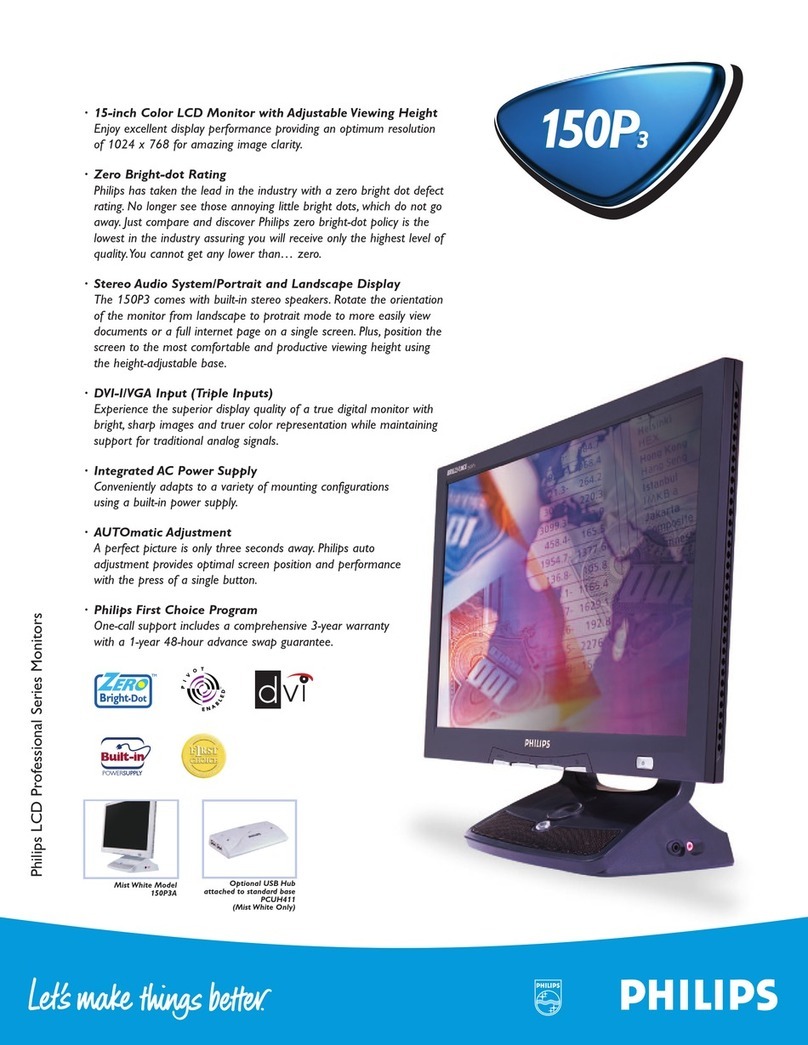 Philips 150P3A User manual