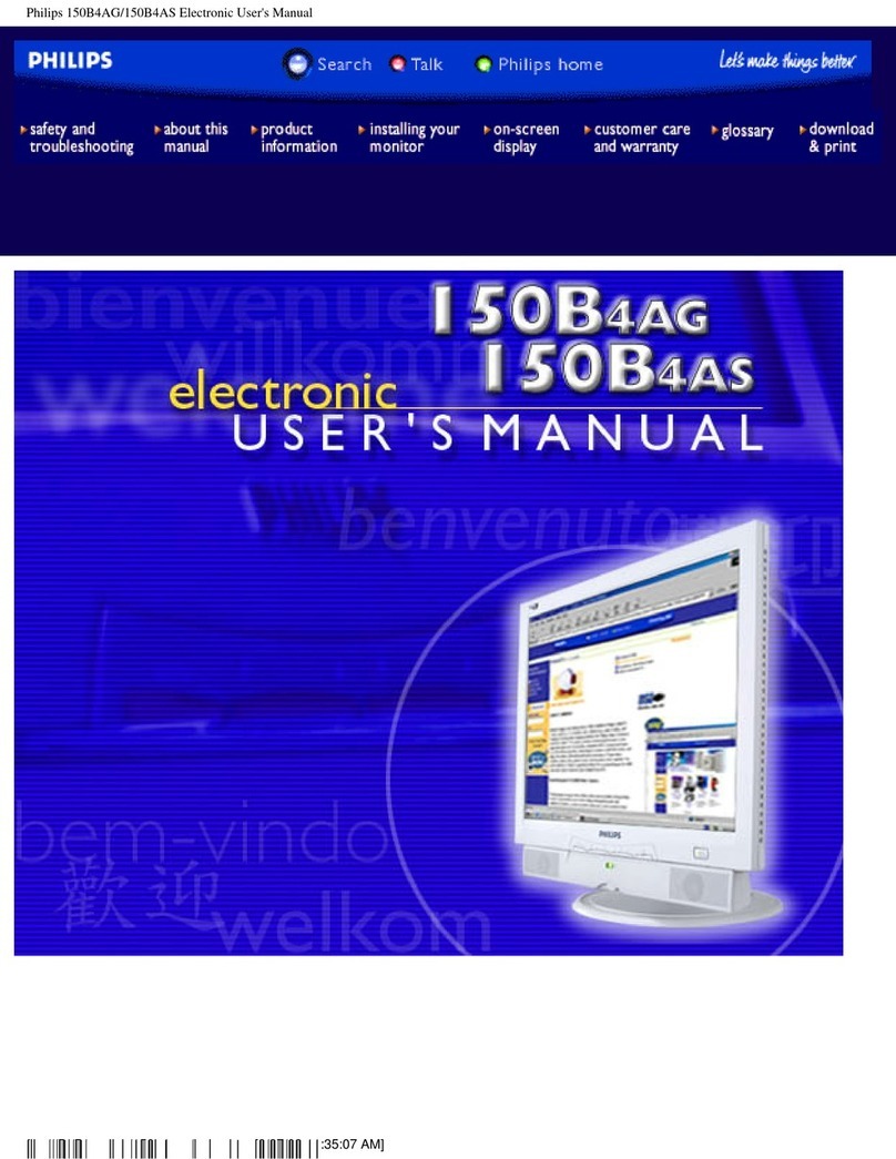 Philips 150B4AG Installation and operating instructions